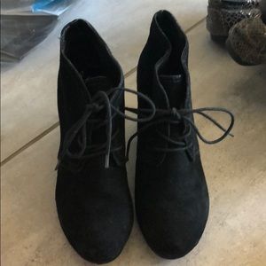 Black ankle boots